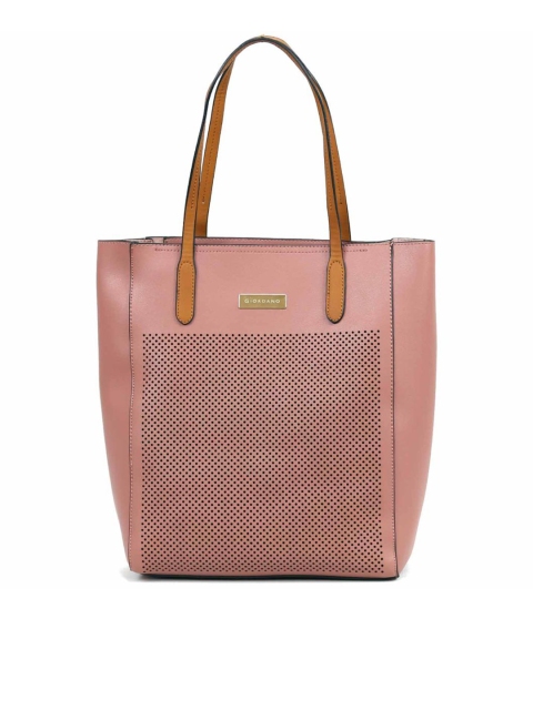 

GIORDANO Pink Solid Tote Bag