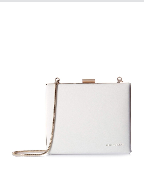 

GIORDANO White Solid Sling Bag