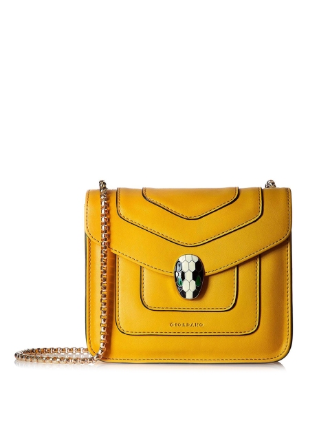 

GIORDANO Yellow Embellished Sling Bag