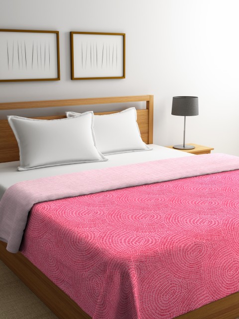 

Portico New York Pink Abstract AC Room 120 GSM Double Bed Comforter