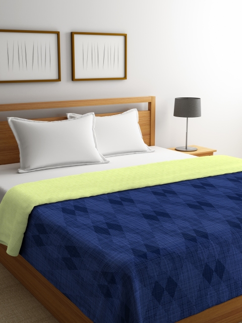 

Portico New York Blue & Yellow Geometric AC Room 120 GSM Double Bed Comforter