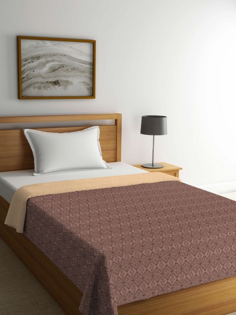 

Portico New York Brown Geometric AC Room 120 GSM Single Bed Comforter