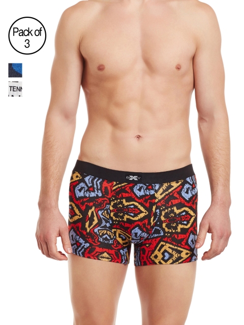 

BODYX Men Pack of 5 Printed Trunks BX06T, Assorted