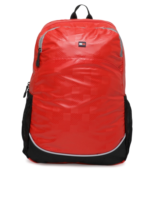

Tommy Hilfiger Unisex Red Solid Backpack