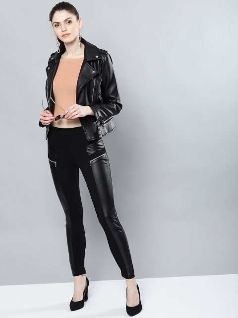 

Harpa Women Black Solid Treggings