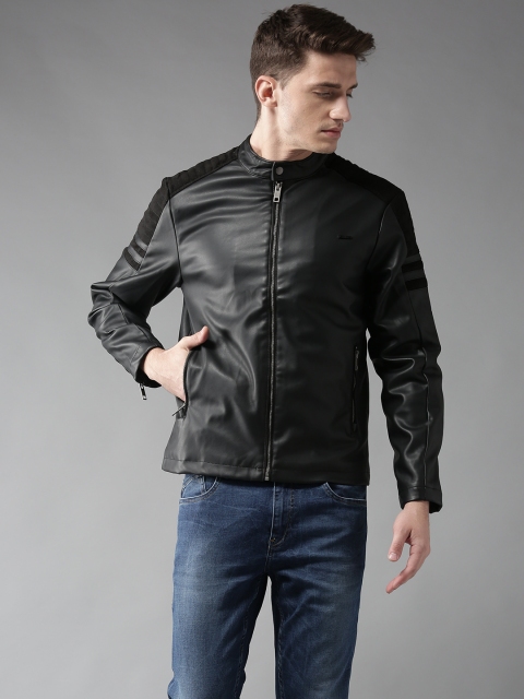 

Flying Machine Men Black Solid Tailored Jacket