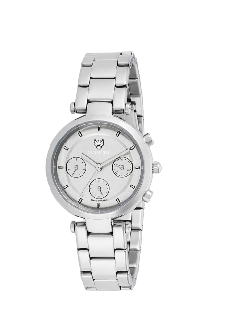 

Swiss Eagle Women Silver-Toned Analogue Watch