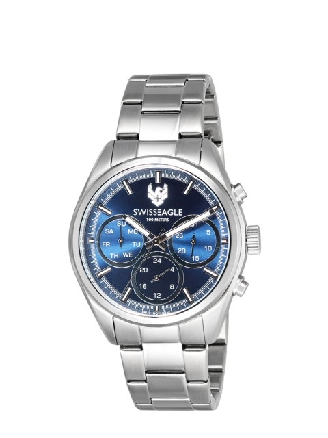 

Swiss Eagle Men Blue Analogue Watch