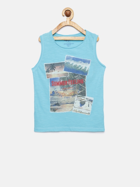 

Pepe Jeans Boys Blue Printed Round Neck T-shirt