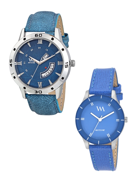 

WM Unisex Blue His & Her s Analogue Watch Gift Set DDWM-046-WMAL