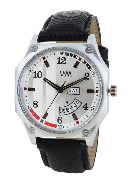 

WM Men White & Grey Analogue Watch