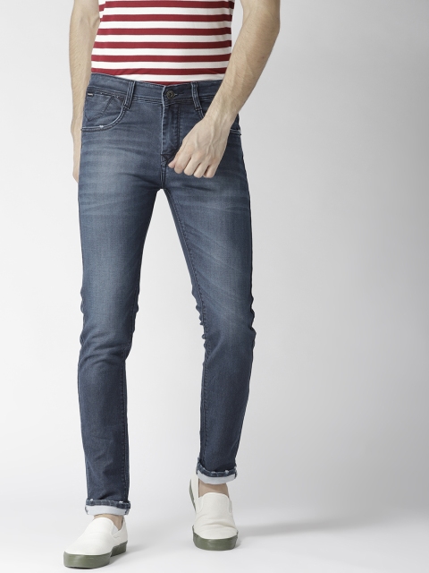 

Rodamo Men Navy Blue Slim Fit Mid-Rise Clean Look Stretchable Jeans