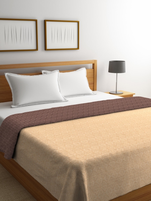 

Portico New York Beige Solid AC Room 110 GSM Double Bed Dohar