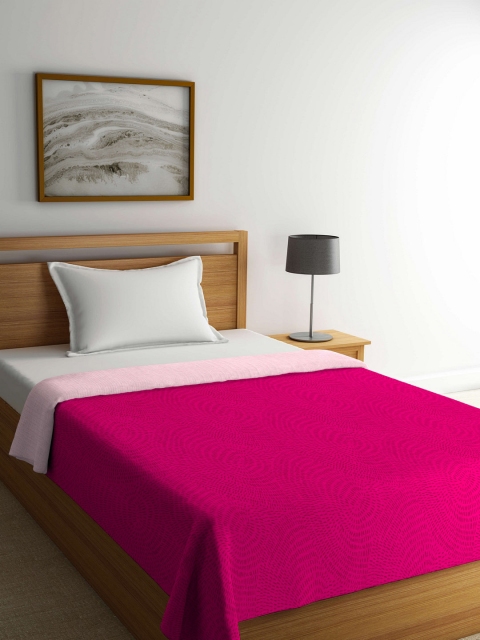 

Portico New York Maroon Abstract AC Room 110 GSM Single Bed Dohar