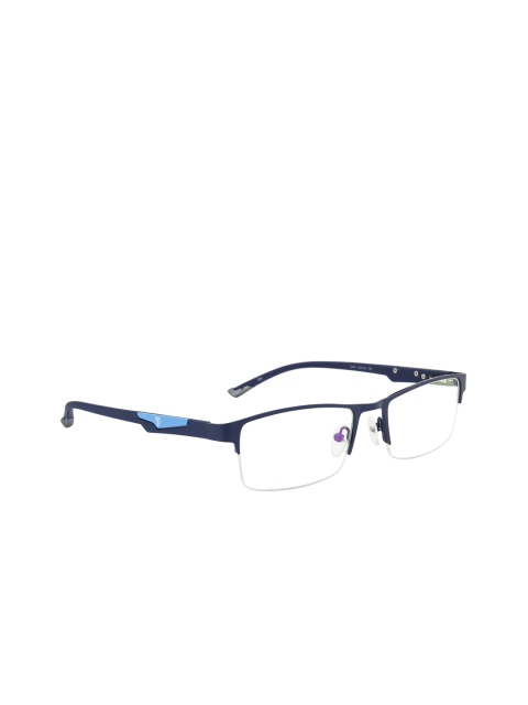 

Ted Smith Unisex Navy Blue Solid Half Rim Rectangle Frames TS-2491_C4