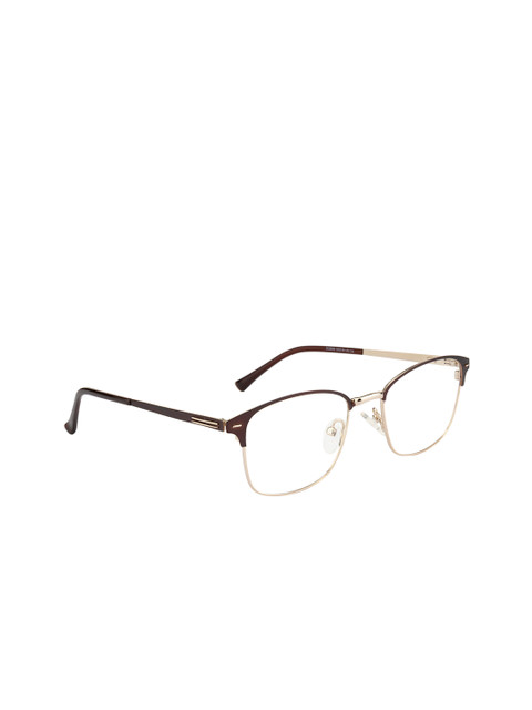 

Ted Smith Unisex Gold-Toned & Brown Solid Full Rim Rectangle Frames TS-DC2030_C4