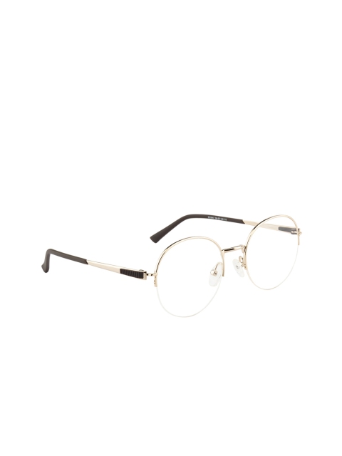 

Ted Smith Unisex Gold-Toned Solid Full Rim Round Frames