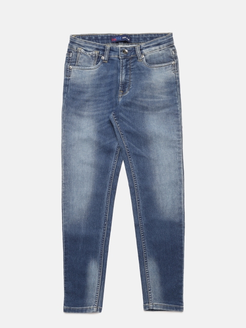 

Pepe Jeans Boys Blue Slim Fit Mid-Rise Clean Look Jeans