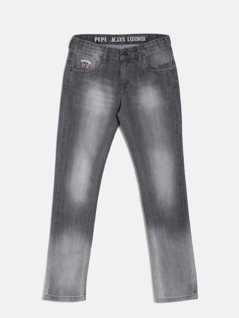 

Pepe Jeans Boys Grey Regular Fit Mid-Rise Clean Look Jeans