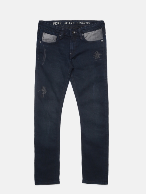 

Pepe Jeans Boys Blue Regular Fit Mid-Rise Jeans