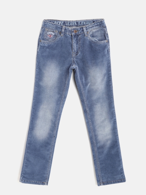 

Pepe Jeans Boys Blue Regular Fit Mid-Rise Clean Look Stretchable Jeans
