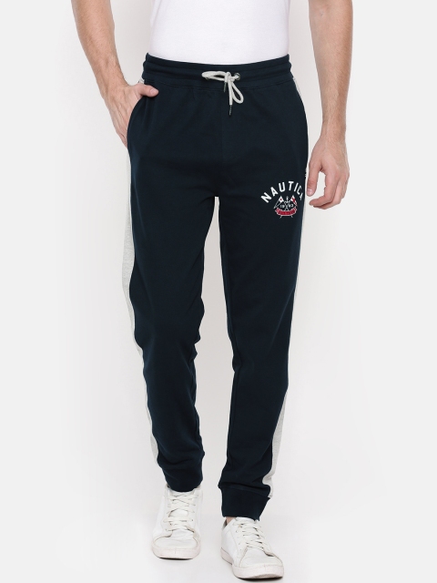 

Nautica Men Navy Blue Slim Fit Solid Joggers
