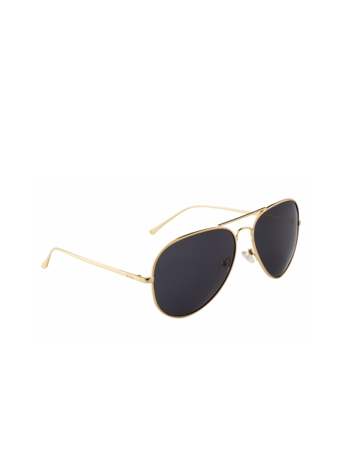 

Ted Smith Black Unisex Aviator Sunglasses