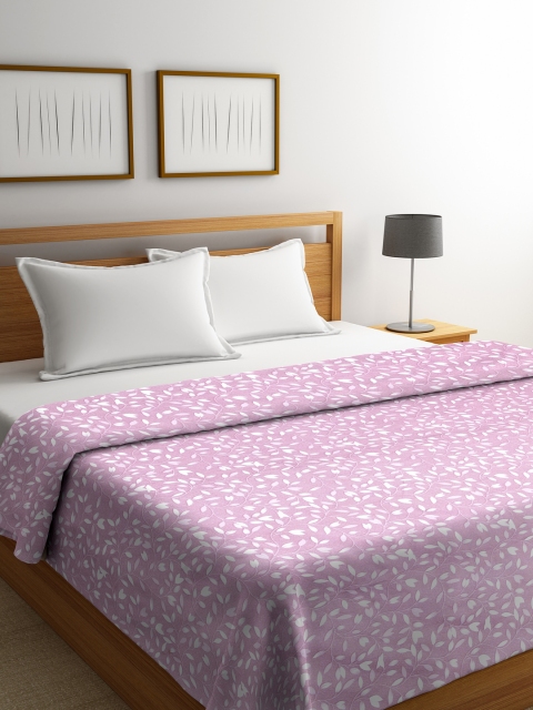 

Trident Pink Floral AC Room 210 GSM Single Bed Dohar