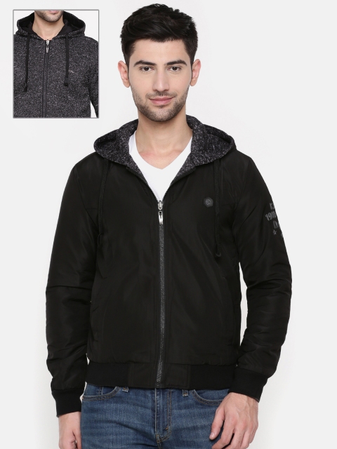 

Killer Men Black & Grey Solid Reversible Bomber