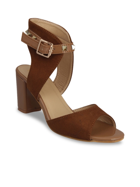 

pelle albero Women Brown Solid Sandals