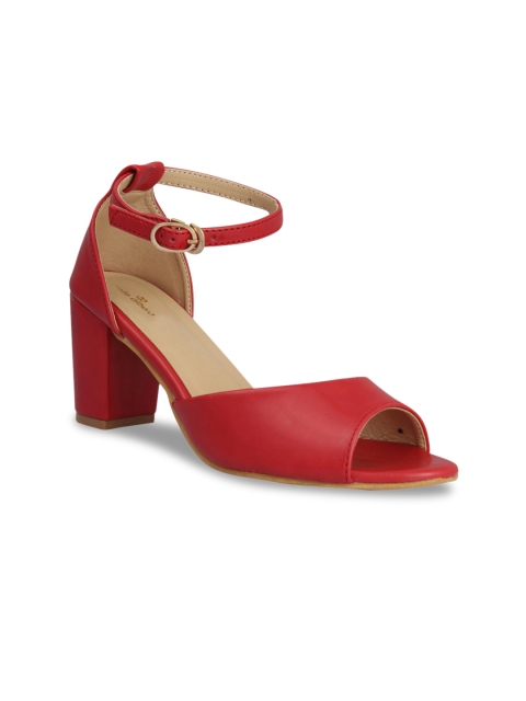 

pelle albero Women Red Solid Sandals