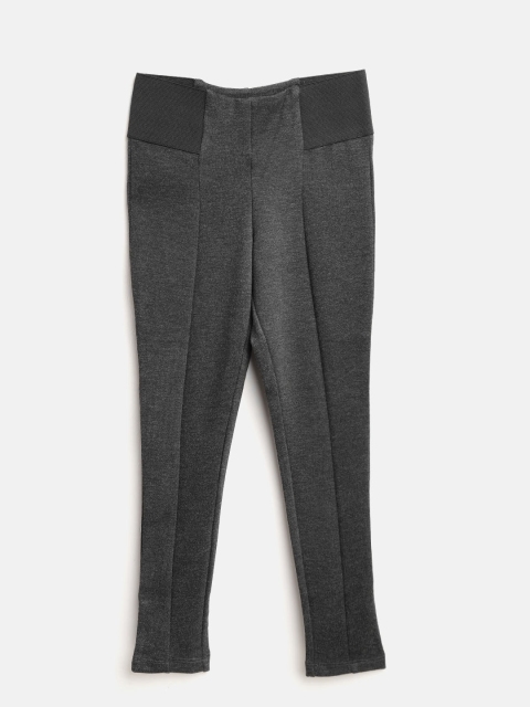 

Lee Cooper Girls Charcoal Grey Solid Treggings