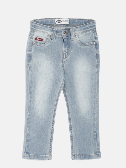 

Lee Cooper Boys Blue Regular Fit Mid-Rise Clean Look Jeans