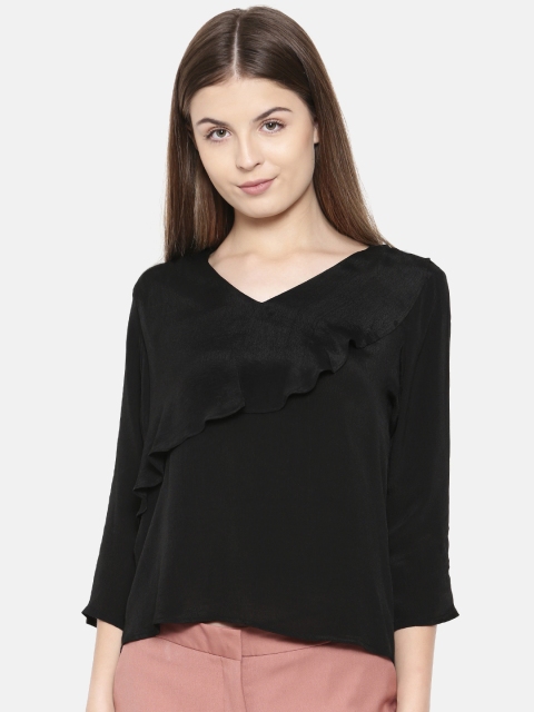 

Van Heusen Woman Women Black Solid Top