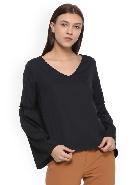 

Van Heusen Woman Women Blue Solid Top