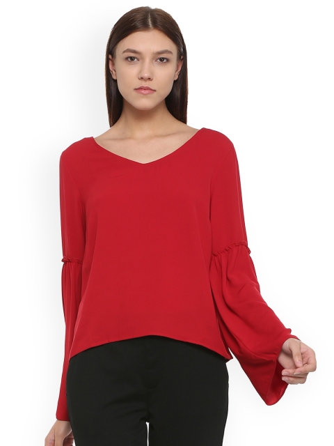 

Van Heusen Woman Women Red Solid Top