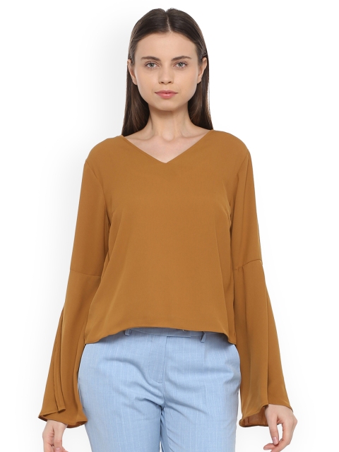 

Van Heusen Woman Women Mustard Solid Top