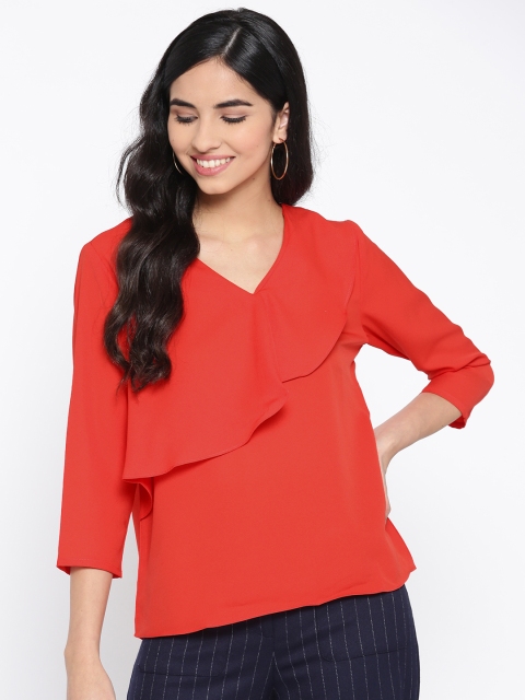 

Van Heusen Woman Women Coral Solid Top