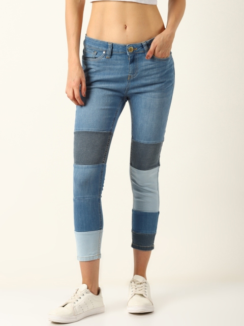 

Blue Saint Women Blue Slim Fit Mid-Rise Clean Look Stretchable Jeans