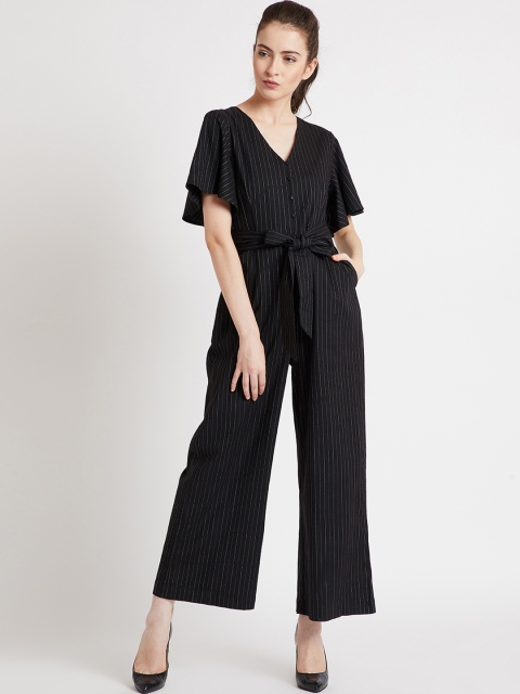 

COVER STORY Black Striped Basic Jumpsuit