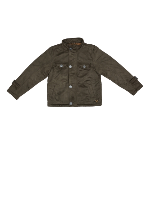 

Allen Solly Junior Boys Brown Solid Tailored Jacket