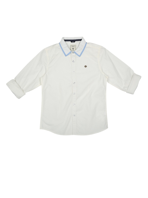 

Allen Solly Junior Boys White Slim Fit Solid Casual Shirt