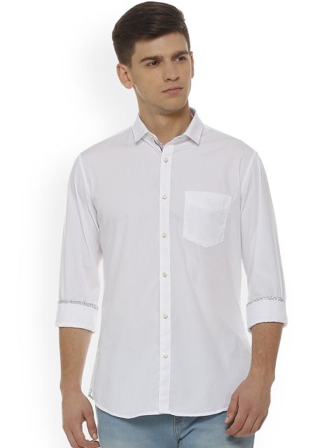 

Van Heusen Sport Men White Regular Fit Solid Casual Shirt