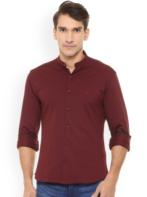 

Van Heusen Sport Men Maroon Regular Fit Solid Casual Shirt