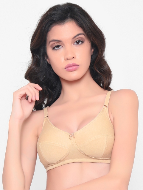 

laavian Nude-Coloured Solid Non-Wired Non Padded Everyday Bra