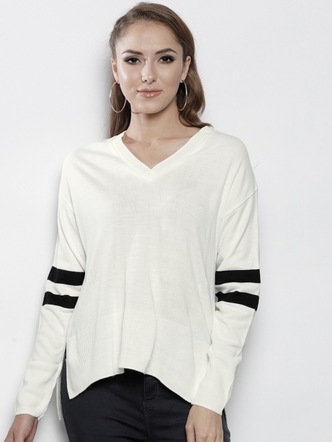 

DOROTHY PERKINS Women Off-White Solid Pullover