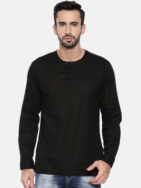 

Jack & Jones Men Black Slim Fit Solid Casual Shirt