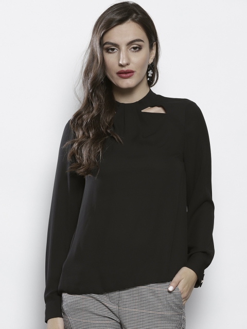 

DOROTHY PERKINS Women Black Solid Top