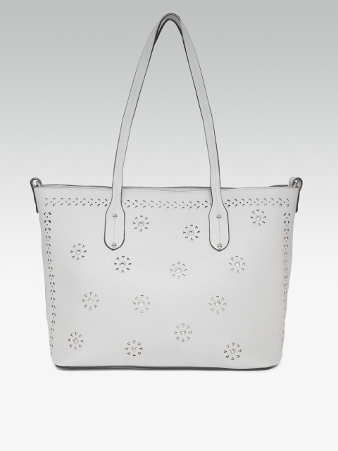 

DOROTHY PERKINS Grey Laser-Cut Shoulder Bag