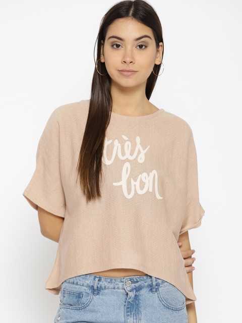 

Species Women Beige Printed Pullover